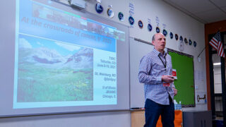 John Lamar, PhD speaks at the 2021 EHE workshop, held in Telluride, Colorado