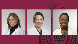 From left: Shellie Asher, MD, Courtney Warner, MD, and Boahema Pinto, MD