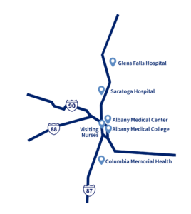 map of the Albany Med Health System