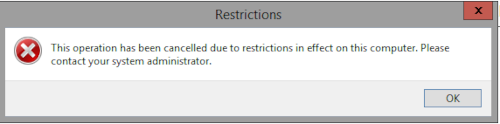 Citrix server error message