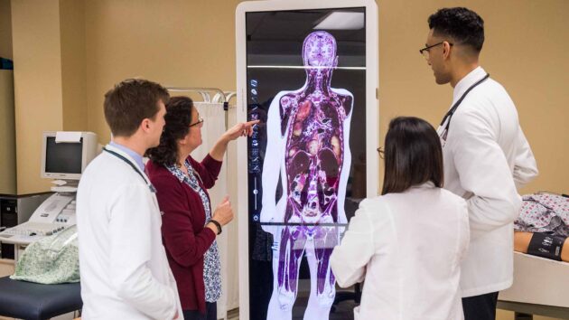 PSCCC classroom with Albany Medical College students